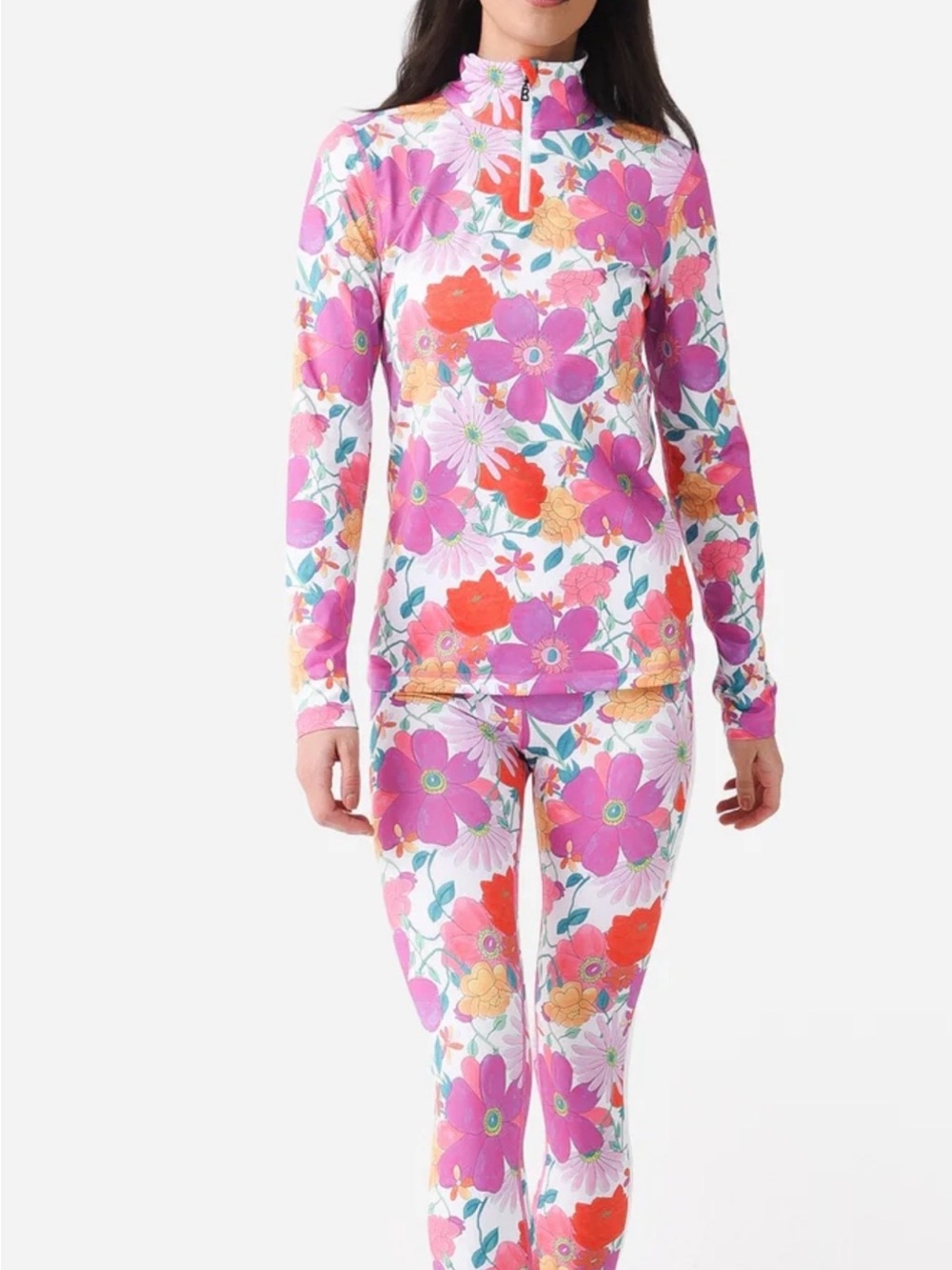 SET 2 piece Love Shack Fancy x Bogner Fire & Ice Layer Top + Leggings floral